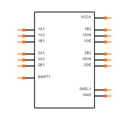 SN74AVCH4T245D Symbol