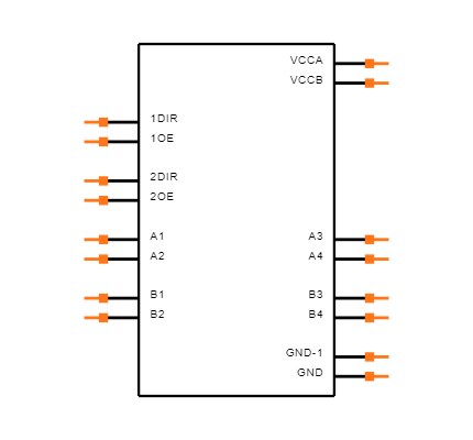 SN74AVCH4T245PWE4 Symbol