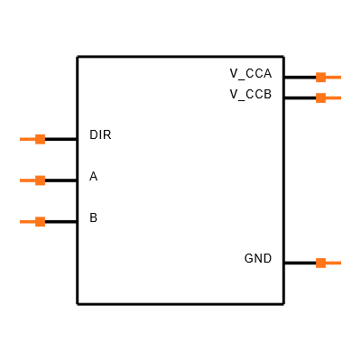 SN74AXC1T45DCKR Symbol