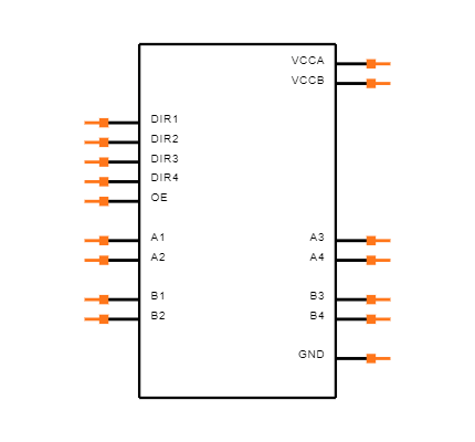 SN74AXC4T774QPWRQ1 Symbol
