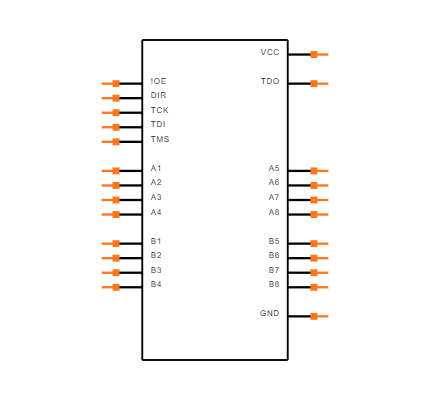 SN74BCT8245ADWR Symbol