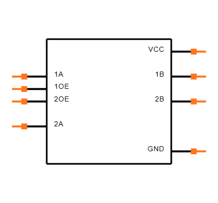 SN74CB3Q3306ADCUR Symbol