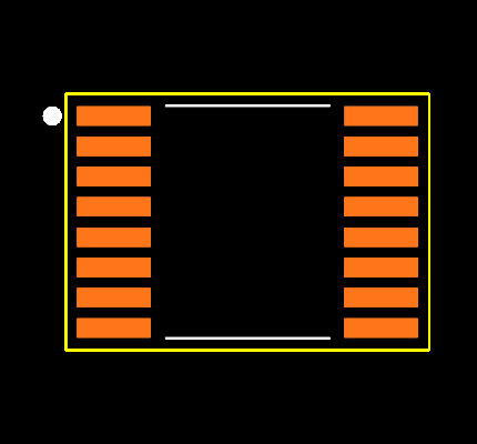 SN74CB3T3253PWR Footprint