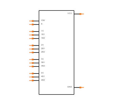 SN74CB3T3257PWRE4 Symbol