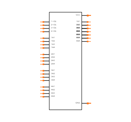 SN74CBT16244DL Symbol