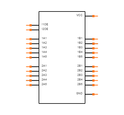 SN74CBTD3384DWR Symbol