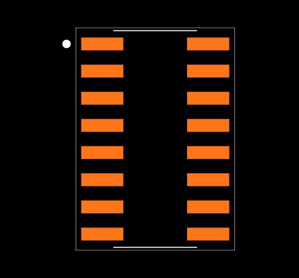 SN74CBTLV3257DE4 Footprint