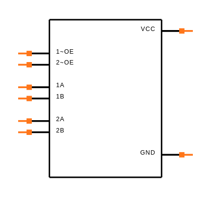 SN74CBTS3306D Symbol