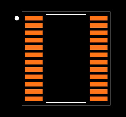 SN74CBTS3384PWR Footprint