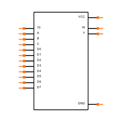 SN74F251BD Symbol