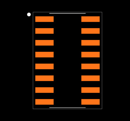 SN74F258D Footprint