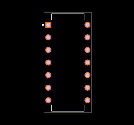 SN74F86N Footprint