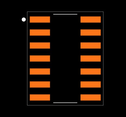 SN74HC00QDRG4Q1 Footprint