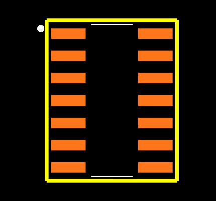 SN74HC02DT Footprint