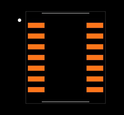 SN74HC14NSR Footprint