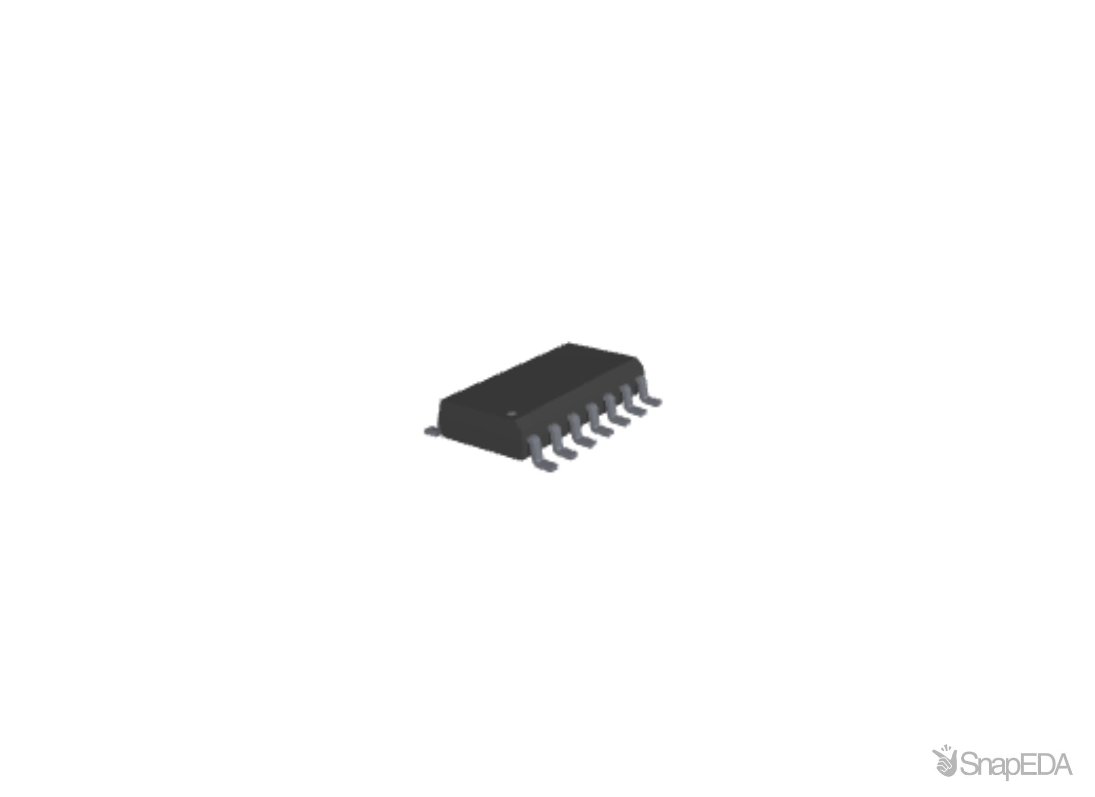 SN74HC20DT 3D Model