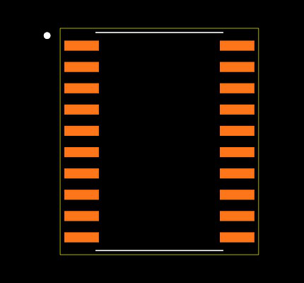 SN74HC244DWE4 Footprint