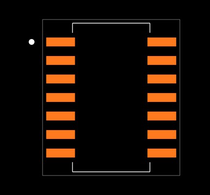 SN74HC244NSRG4 Footprint