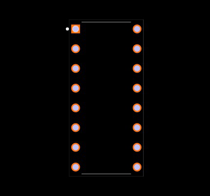 SN74HC259N Footprint