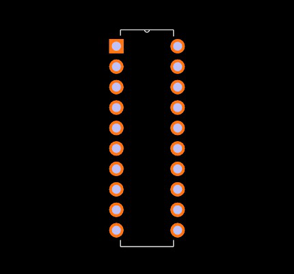 SN74HC273N Footprint