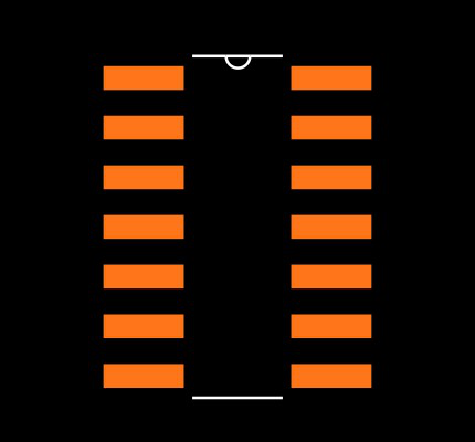 SN74HC32DT Footprint