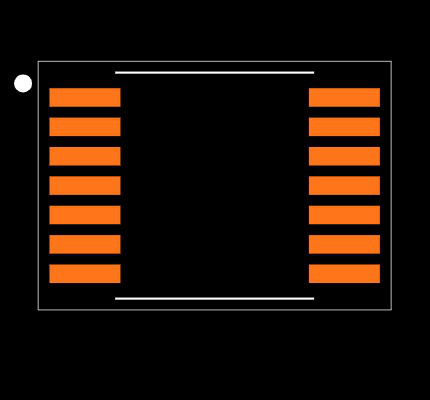 SN74HC32PWG4 Footprint