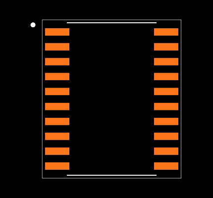 SN74HC540DW Footprint