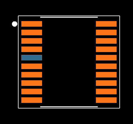 SN74HC540PW Footprint