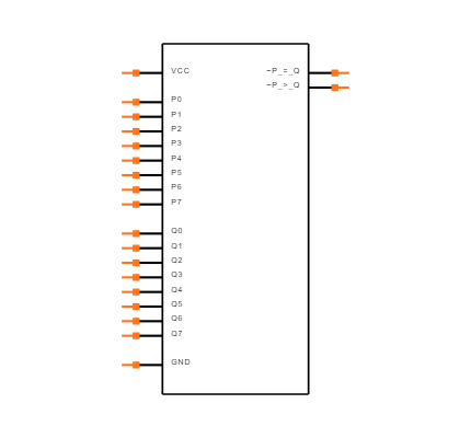 SN74HC684N Symbol