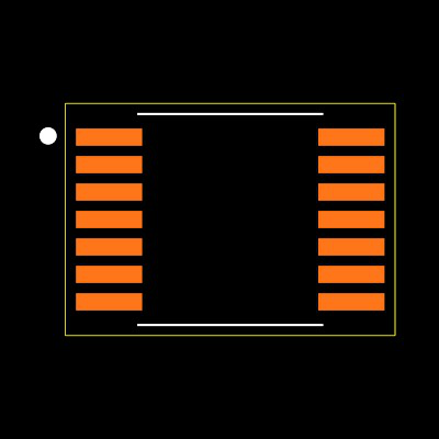 SN74HC7002PWG4 Footprint