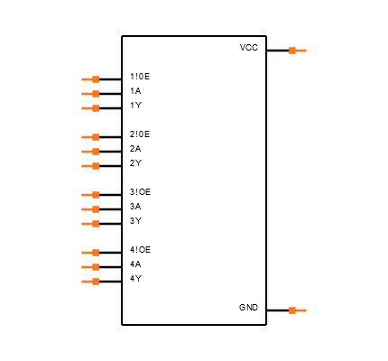 SN74HCS125PWR Symbol