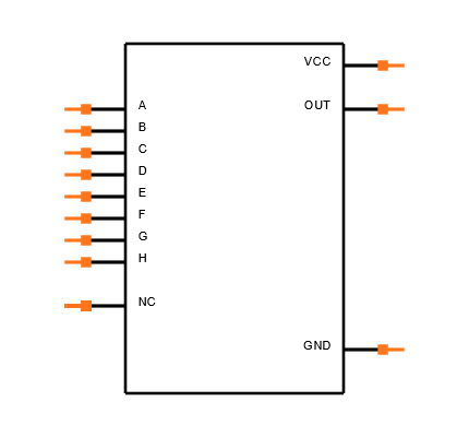 SN74HCS30PWR Symbol