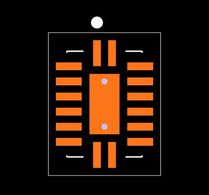SN74HCS594BQBR Footprint