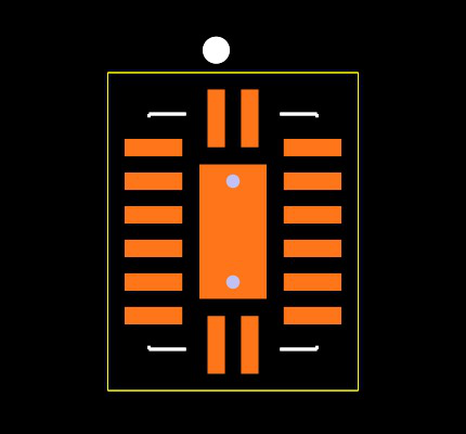 SN74HCS595QBQBRQ1 Footprint