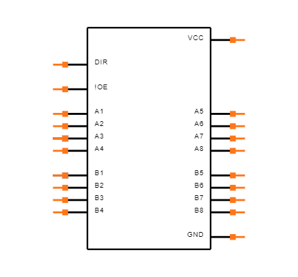 SN74HCT245DWRG4 Symbol