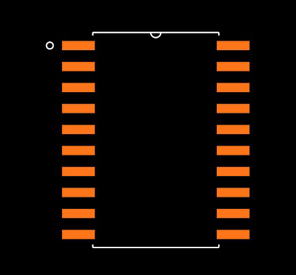 SN74HCT273NSR Footprint