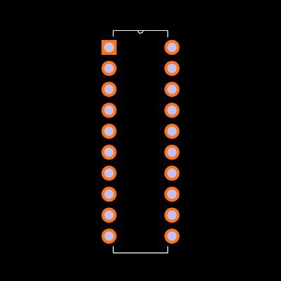 SN74HCT540N Footprint