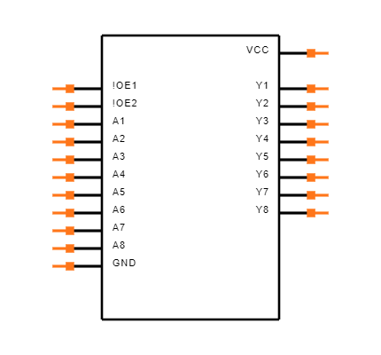 SN74HCT541PWT Symbol