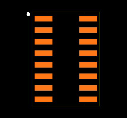 SN74LS151DR Footprint