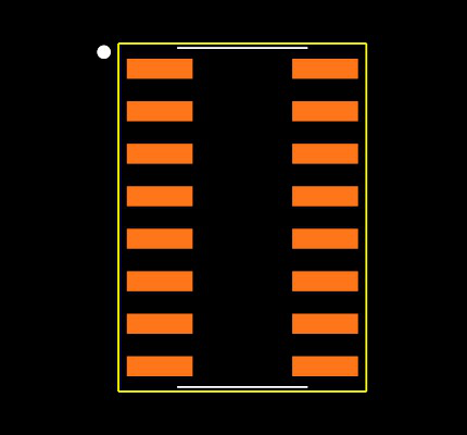 SN74LS165AD Footprint