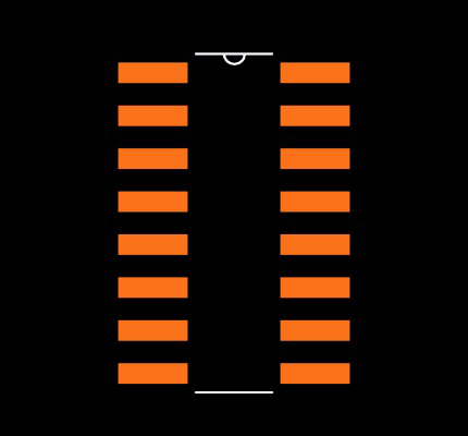 SN74LS175DR Footprint