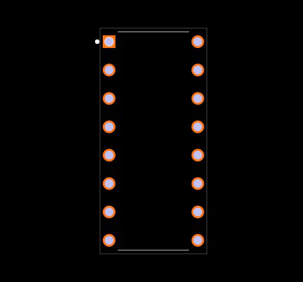 SN74LS175NE4 Footprint