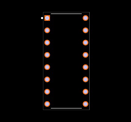 SN74LS399N Footprint