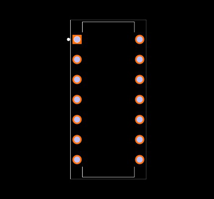 SN74LS624N Footprint