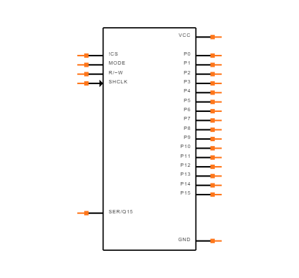 SN74LS674DWG4 Symbol