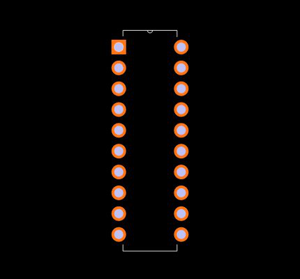 SN74LS688N Footprint