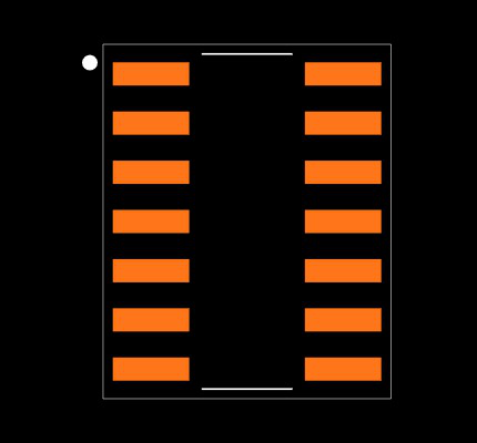 SN74LV04ADR Footprint