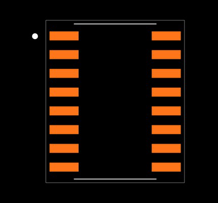 SN74LV123ANSR Footprint