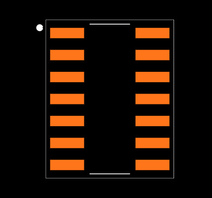 SN74LV164ADR Footprint