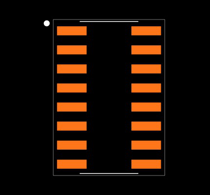 SN74LV165ADRG3 Footprint